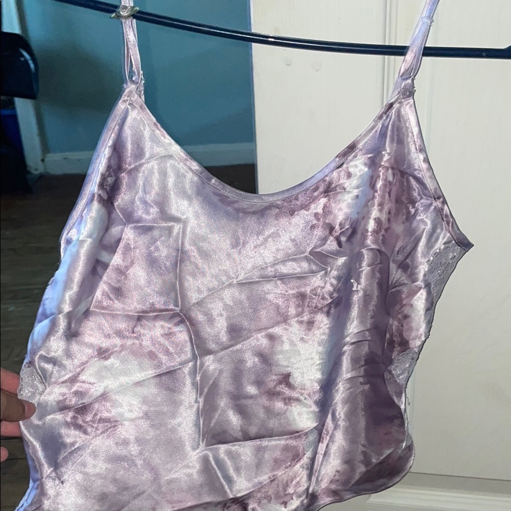 Secret Treasures Lavender Satin Tank Top